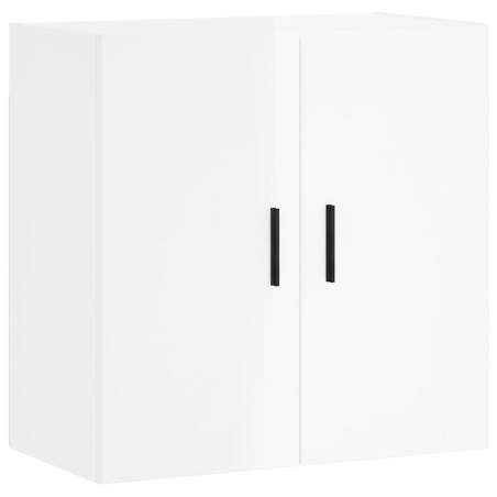 vidaXL Armadietto a Muro Bianco Lucido 60x31x60 cm Legno Multistrato