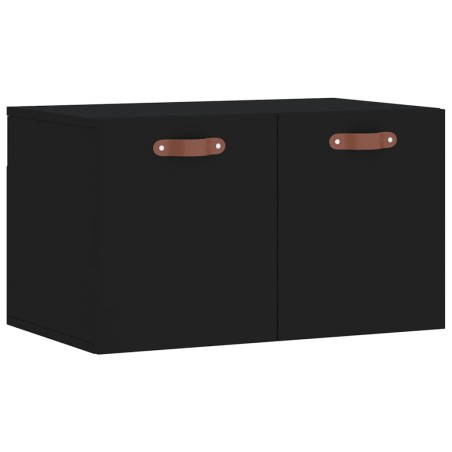 vidaXL Mobile a Parete Nero 60x36,5x35 cm in Legno Multistrato