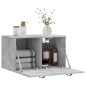 vidaXL Mobile a Parete Grigio Cemento 60x36,5x35 cm Legno Multistrato vidaXL Mobile a Parete Grigio Cemento 60x36,5x35 cm Legno Multistrato