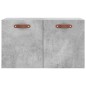 vidaXL Mobile a Parete Grigio Cemento 60x36,5x35 cm Legno Multistrato vidaXL Mobile a Parete Grigio Cemento 60x36,5x35 cm Legno Multistrato