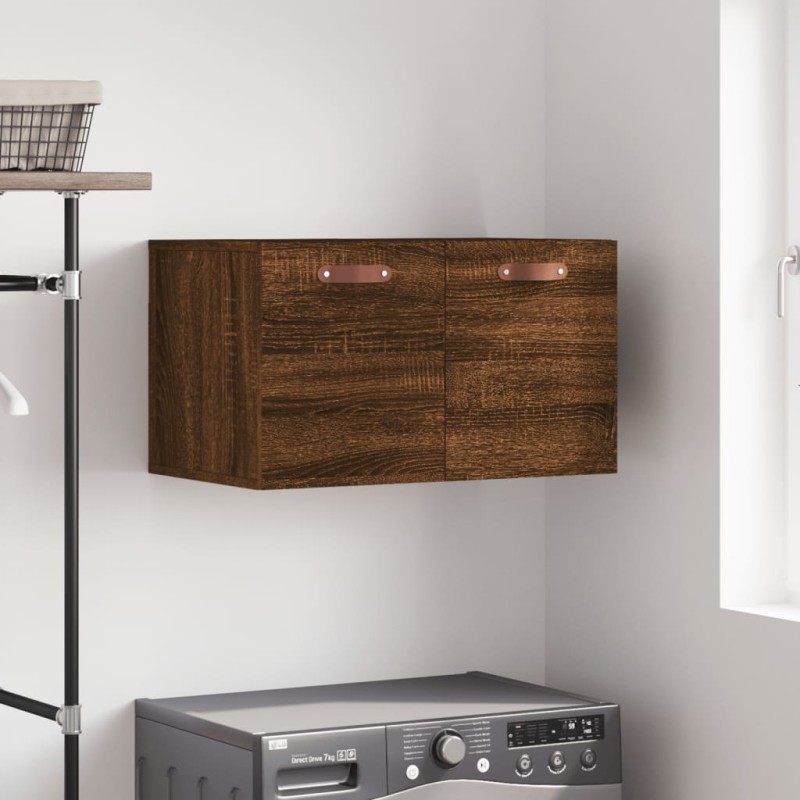 vidaXL Mobile a Parete Rovere Marrone 60x36,5x35 cm Legno Multistrato vidaXL Mobile a Parete Rovere Marrone 60x36,5x35 cm Legno Multistrato