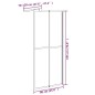 vidaXL Cabina Doccia 90x195 cm Vetro Temperato Scuro vidaXL Cabina Doccia 90x195 cm Vetro Temperato Scuro