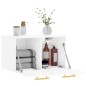 vidaXL Armadietto a Muro Bianco Lucido 60x36,5x35 cm Legno Multistrato vidaXL Armadietto a Muro Bianco Lucido 60x36,5x35 cm Legno Multistrato
