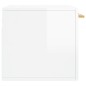 vidaXL Armadietto a Muro Bianco Lucido 60x36,5x35 cm Legno Multistrato vidaXL Armadietto a Muro Bianco Lucido 60x36,5x35 cm Legno Multistrato