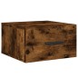 vidaXL Comodino a Muro Rovere Fumo 35x35x20 cm vidaXL Comodino a Muro Rovere Fumo 35x35x20 cm