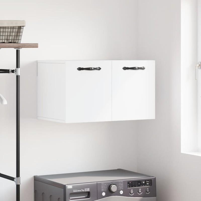 vidaXL Mobile a Parete Bianco 60x36,5x35 cm in Legno Multistrato vidaXL Mobile a Parete Bianco 60x36,5x35 cm in Legno Multistrato
