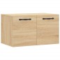 vidaXL Mobile a Parete Rovere Sonoma 60x36,5x35 cm Legno Multistrato