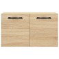 vidaXL Mobile a Parete Rovere Sonoma 60x36,5x35 cm Legno Multistrato