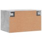 vidaXL Mobile a Parete Grigio Cemento 60x36,5x35 cm Legno Multistrato vidaXL Mobile a Parete Grigio Cemento 60x36,5x35 cm Legno Multistrato