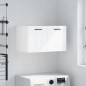 vidaXL Armadietto a Muro Bianco Lucido 60x36,5x35 cm Legno Multistrato vidaXL Armadietto a Muro Bianco Lucido 60x36,5x35 cm Legno Multistrato
