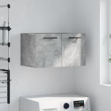 vidaXL Mobile a Parete Grigio Cemento 60x36,5x35 cm Legno Multistrato