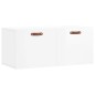 vidaXL Mobile a Parete Bianco Lucido 80x36,5x35 cm Legno Multistrato vidaXL Mobile a Parete Bianco Lucido 80x36,5x35 cm Legno Multistrato