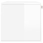 vidaXL Mobile a Parete Bianco Lucido 80x36,5x35 cm Legno Multistrato vidaXL Mobile a Parete Bianco Lucido 80x36,5x35 cm Legno Multistrato