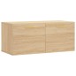 vidaXL Mobile a Parete Rovere Sonoma 80x36,5x35 cm Legno Multistrato vidaXL Mobile a Parete Rovere Sonoma 80x36,5x35 cm Legno Multistrato
