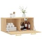 vidaXL Mobile a Parete Rovere Sonoma 80x36,5x35 cm Legno Multistrato vidaXL Mobile a Parete Rovere Sonoma 80x36,5x35 cm Legno Multistrato