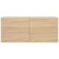 vidaXL Mobile a Parete Rovere Sonoma 80x36,5x35 cm Legno Multistrato vidaXL Mobile a Parete Rovere Sonoma 80x36,5x35 cm Legno Multistrato