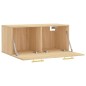 vidaXL Mobile a Parete Rovere Sonoma 80x36,5x35 cm Legno Multistrato vidaXL Mobile a Parete Rovere Sonoma 80x36,5x35 cm Legno Multistrato