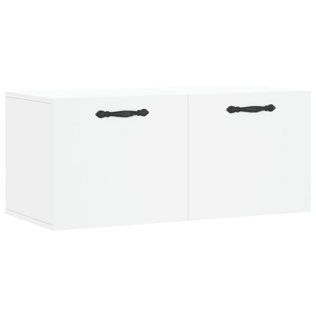 vidaXL Mobile a Parete Bianco 80x36,5x35 cm in Legno Multistrato