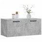 vidaXL Mobile a Parete Grigio Cemento 80x36,5x35 cm Legno Multistrato vidaXL Mobile a Parete Grigio Cemento 80x36,5x35 cm Legno Multistrato