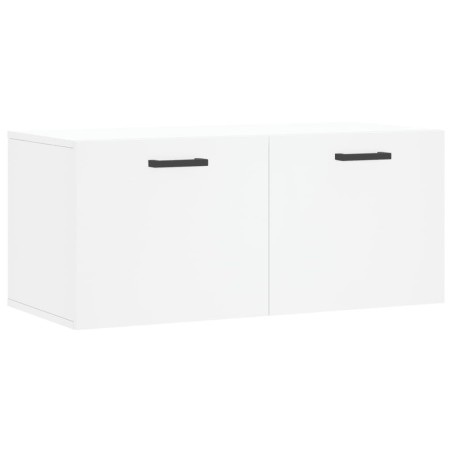 vidaXL Mobile a Parete Bianco 80x36,5x35 cm in Legno Multistrato