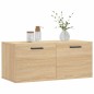 vidaXL Mobile a Parete Rovere Sonoma 80x36,5x35 cm Legno Multistrato vidaXL Mobile a Parete Rovere Sonoma 80x36,5x35 cm Legno Multistrato