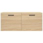 vidaXL Mobile a Parete Rovere Sonoma 80x36,5x35 cm Legno Multistrato vidaXL Mobile a Parete Rovere Sonoma 80x36,5x35 cm Legno Multistrato