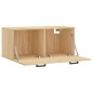 vidaXL Mobile a Parete Rovere Sonoma 80x36,5x35 cm Legno Multistrato vidaXL Mobile a Parete Rovere Sonoma 80x36,5x35 cm Legno Multistrato