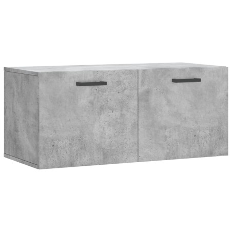 vidaXL Mobile a Parete Grigio Cemento 80x36,5x35 cm Legno Multistrato