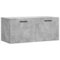 vidaXL Mobile a Parete Grigio Cemento 80x36,5x35 cm Legno Multistrato