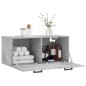 vidaXL Mobile a Parete Grigio Cemento 80x36,5x35 cm Legno Multistrato