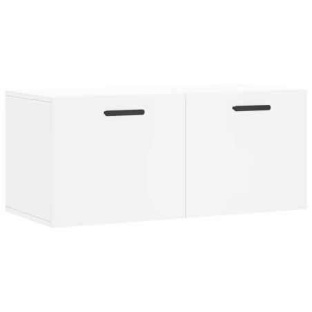 vidaXL Mobile a Parete Bianco 80x36,5x35 cm in Legno Multistrato