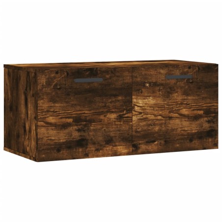 vidaXL Mobile a Parete Rovere Fumo 80x36,5x35 cm in Legno Multistrato