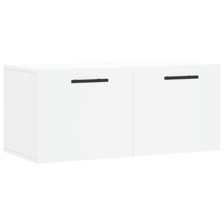 vidaXL Mobile a Parete Bianco 80x36,5x35 cm in Legno Multistrato