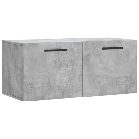 vidaXL Mobile a Parete Grigio Cemento 80x36,5x35 cm Legno Multistrato
