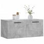 vidaXL Mobile a Parete Grigio Cemento 80x36,5x35 cm Legno Multistrato vidaXL Mobile a Parete Grigio Cemento 80x36,5x35 cm Legno Multistrato