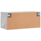 vidaXL Mobile a Parete Grigio Cemento 80x36,5x35 cm Legno Multistrato vidaXL Mobile a Parete Grigio Cemento 80x36,5x35 cm Legno Multistrato