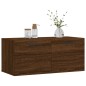 vidaXL Mobile a Parete Rovere Marrone 80x36,5x35 cm Legno Multistrato vidaXL Mobile a Parete Rovere Marrone 80x36,5x35 cm Legno Multistrato
