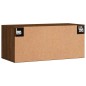 vidaXL Mobile a Parete Rovere Marrone 80x36,5x35 cm Legno Multistrato vidaXL Mobile a Parete Rovere Marrone 80x36,5x35 cm Legno Multistrato