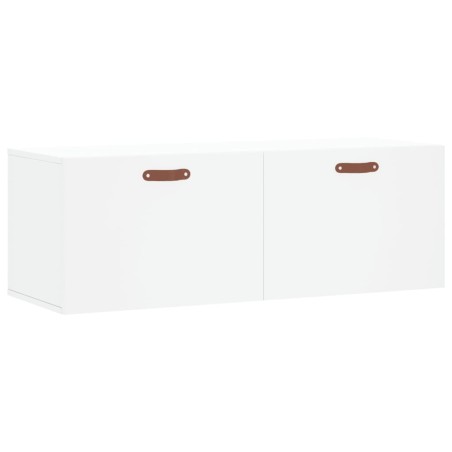vidaXL Mobile a Parete Bianco 100x36,5x35 cm in Legno Multistrato