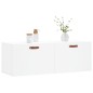 vidaXL Mobile a Parete Bianco 100x36,5x35 cm in Legno Multistrato vidaXL Mobile a Parete Bianco 100x36,5x35 cm in Legno Multistrato