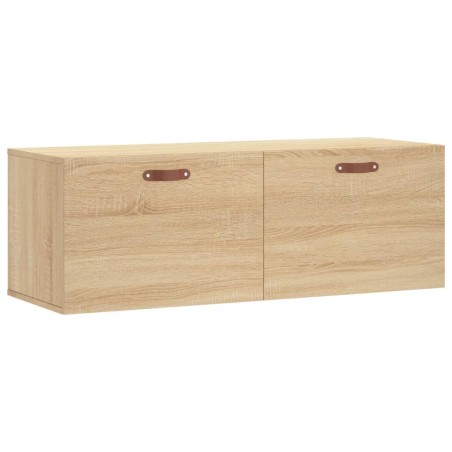 vidaXL Mobile a Parete Rovere Sonoma 100x36,5x35 cm Legno Multistrato