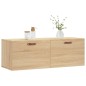 vidaXL Mobile a Parete Rovere Sonoma 100x36,5x35 cm Legno Multistrato vidaXL Mobile a Parete Rovere Sonoma 100x36,5x35 cm Legno Multistrato
