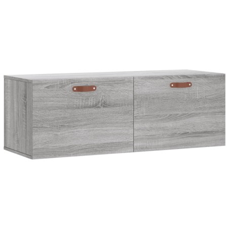vidaXL Mobile a Parete Grigio Sonoma 100x36,5x35 cm Legno Multistrato