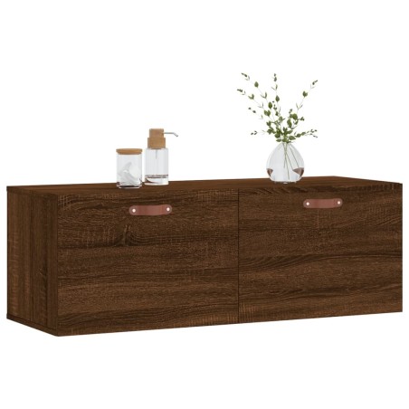 vidaXL Mobile a Parete Rovere Marrone 100x36,5x35 cm Legno Multistrato