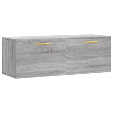 vidaXL Mobile a Parete Grigio Sonoma 100x36,5x35 cm Legno Multistrato