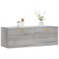 vidaXL Mobile a Parete Grigio Sonoma 100x36,5x35 cm Legno Multistrato vidaXL Mobile a Parete Grigio Sonoma 100x36,5x35 cm Legno Multistrato