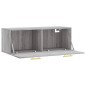 vidaXL Mobile a Parete Grigio Sonoma 100x36,5x35 cm Legno Multistrato vidaXL Mobile a Parete Grigio Sonoma 100x36,5x35 cm Legno Multistrato
