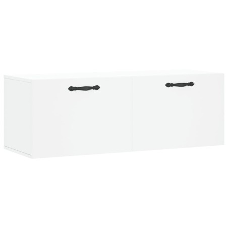 vidaXL Mobile a Parete Bianco 100x36,5x35 cm in Legno Multistrato