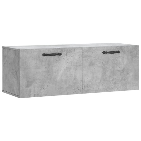 vidaXL Mobile a Parete Grigio Cemento 100x36,5x35 cm Legno Multistrato