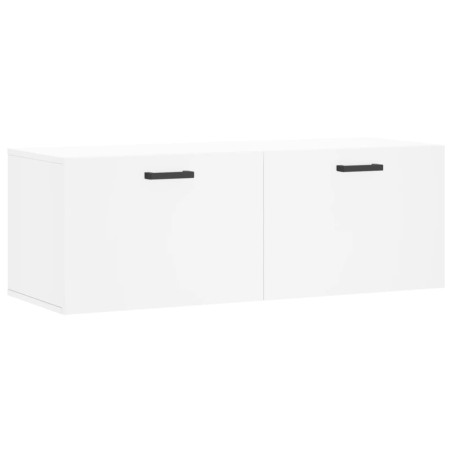 vidaXL Mobile a Parete Bianco 100x36,5x35 cm in Legno Multistrato